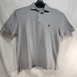Polo Ralph Lauren Polo Shirt Mens Size Large Grey / Dark Grey Pony Short Sleeve